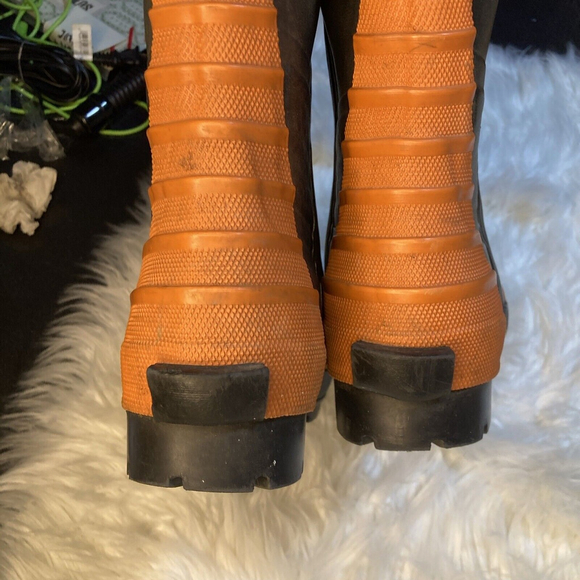 Viking Class 1 Footwear LM 60642 9603 Orange & Black Steel Toe Boots Size 5 Read - Picture 4 of 11